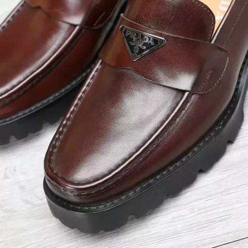 Replica Prada Leather Shoes For Men #1373403 $100.00 USD for Wholesale