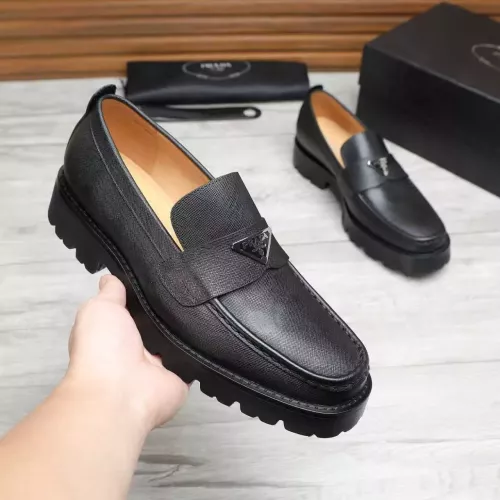 Replica Prada Leather Shoes For Men #1373406 $100.00 USD for Wholesale