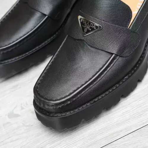 Replica Prada Leather Shoes For Men #1373406 $100.00 USD for Wholesale