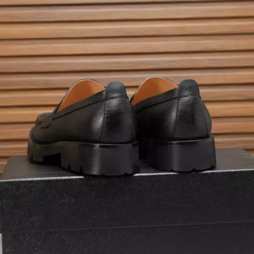 Replica Prada Leather Shoes For Men #1373406 $100.00 USD for Wholesale