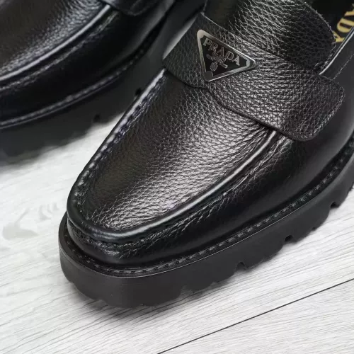 Replica Prada Leather Shoes For Men #1373407 $100.00 USD for Wholesale