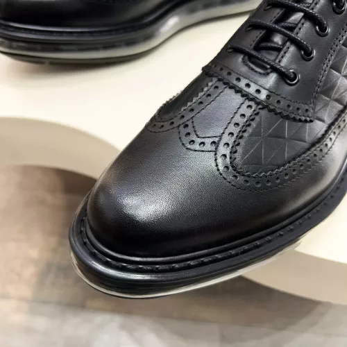 Replica Prada Leather Shoes For Men #1373440 $155.00 USD for Wholesale