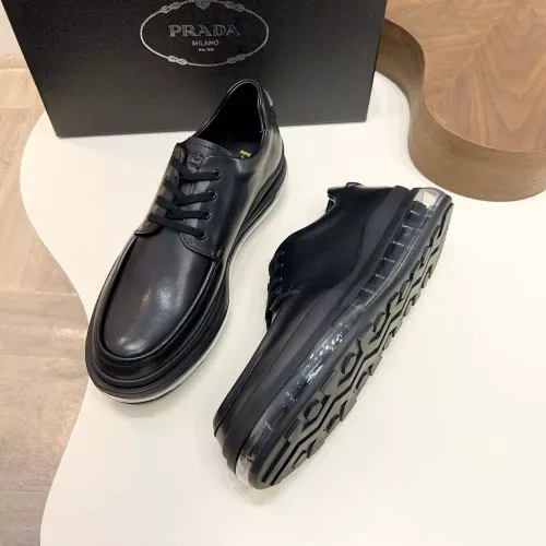 Replica Prada Leather Shoes For Men #1373441 $155.00 USD for Wholesale