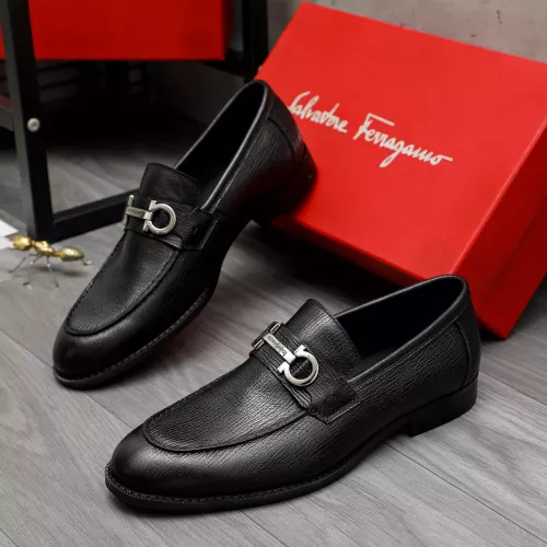 Wholesale Salvatore Ferragamo Leather Shoes For Men #1373478 $100.00 USD, Wholesale Quality Replica Salvatore Ferragamo Leather Shoes