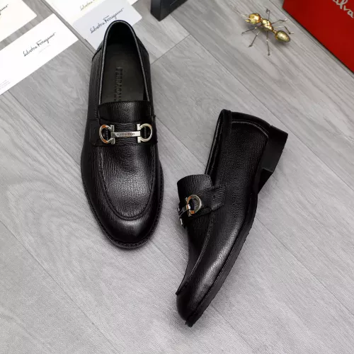 Replica Salvatore Ferragamo Leather Shoes For Men #1373478 $100.00 USD for Wholesale