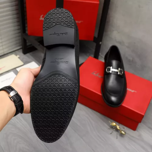 Replica Salvatore Ferragamo Leather Shoes For Men #1373478 $100.00 USD for Wholesale