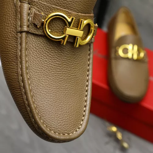 Replica Salvatore Ferragamo Leather Shoes For Men #1373498 $82.00 USD for Wholesale