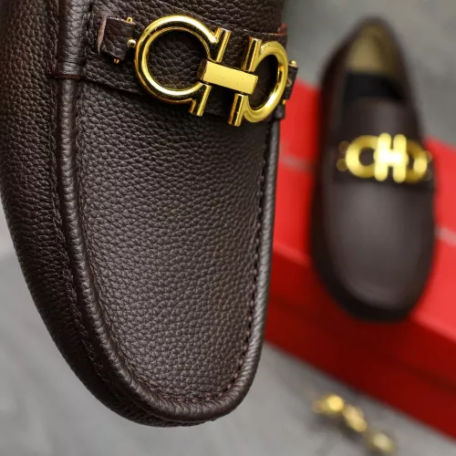 Replica Salvatore Ferragamo Leather Shoes For Men #1373499 $82.00 USD for Wholesale