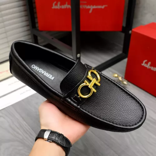 Replica Salvatore Ferragamo Leather Shoes For Men #1373500 $82.00 USD for Wholesale