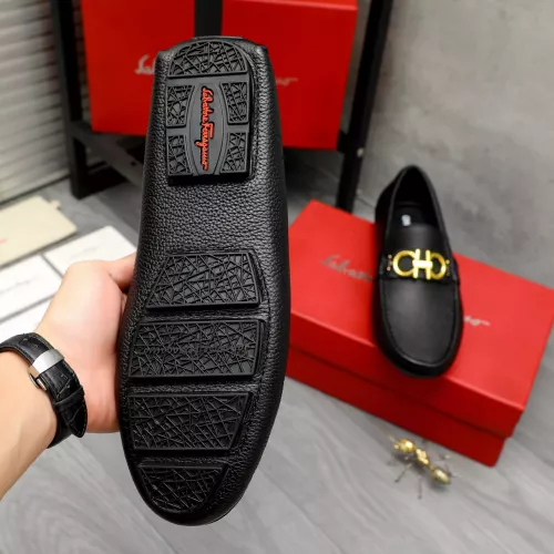 Replica Salvatore Ferragamo Leather Shoes For Men #1373500 $82.00 USD for Wholesale