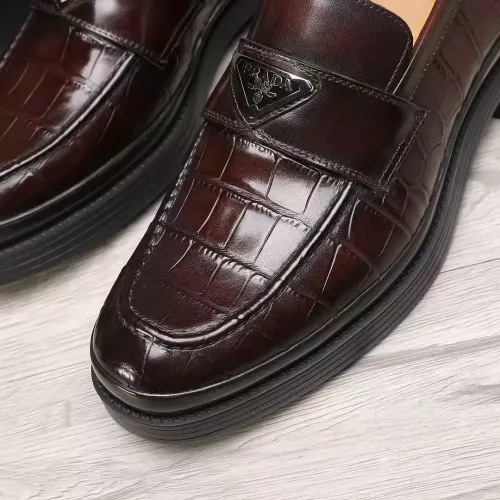 Replica Prada Leather Shoes For Men #1373519 $102.00 USD for Wholesale