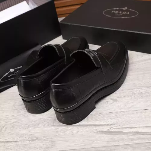 Replica Prada Leather Shoes For Men #1373520 $102.00 USD for Wholesale