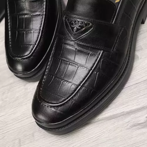 Replica Prada Leather Shoes For Men #1373520 $102.00 USD for Wholesale