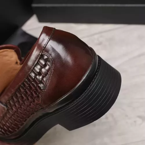Replica Prada Leather Shoes For Men #1373521 $112.00 USD for Wholesale
