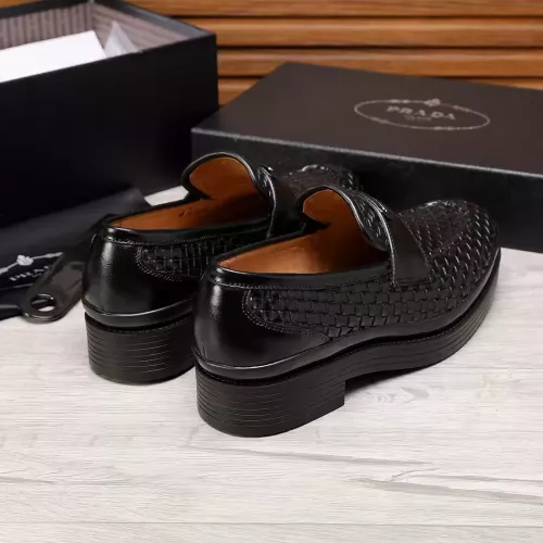 Replica Prada Leather Shoes For Men #1373522 $112.00 USD for Wholesale