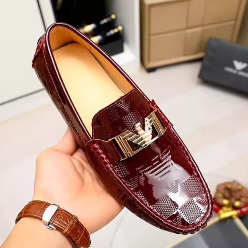 Replica Armani Leather Shoes For Men #1373535 $72.00 USD for Wholesale