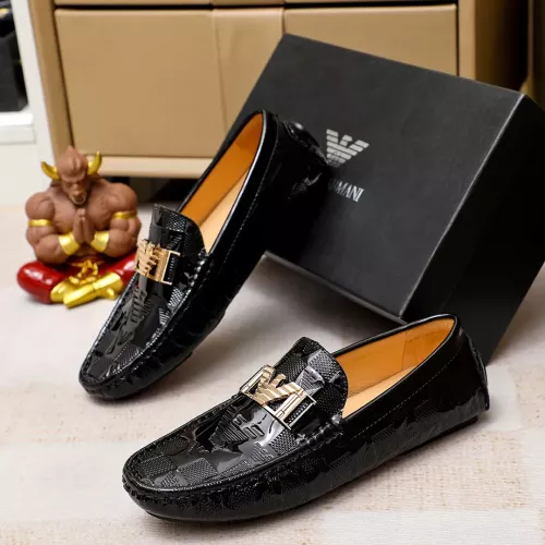 Replica Armani Leather Shoes For Men #1373536 $72.00 USD for Wholesale