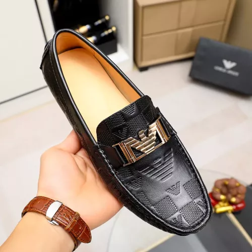 Replica Armani Leather Shoes For Men #1373537 $72.00 USD for Wholesale