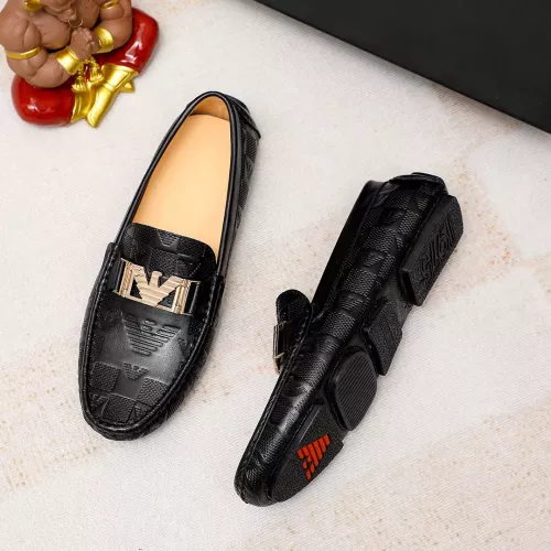 Replica Armani Leather Shoes For Men #1373537 $72.00 USD for Wholesale