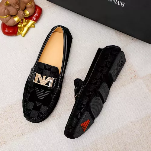 Replica Armani Leather Shoes For Men #1373538 $72.00 USD for Wholesale