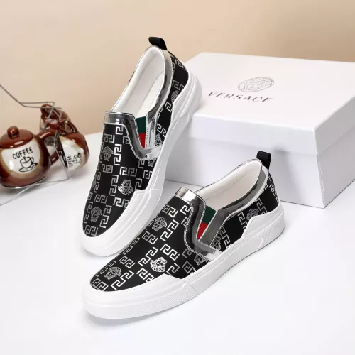 Wholesale Versace Casual Shoes For Men #1373596 $68.00 USD, Wholesale Quality Replica Versace Casual Shoes