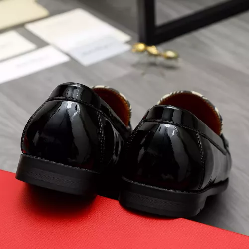 Replica Salvatore Ferragamo Leather Shoes For Men #1373656 $80.00 USD for Wholesale
