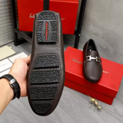 Replica Salvatore Ferragamo Leather Shoes For Men #1373658 $82.00 USD for Wholesale