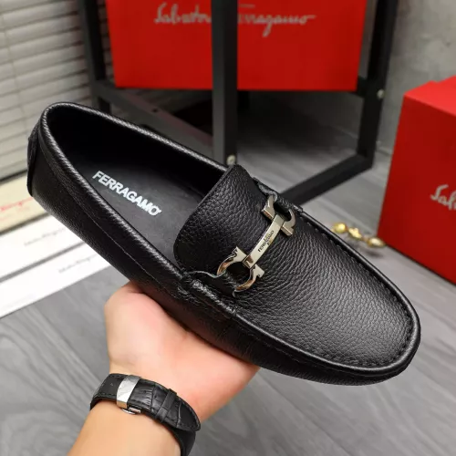 Replica Salvatore Ferragamo Leather Shoes For Men #1373659 $82.00 USD for Wholesale