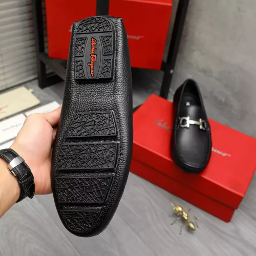 Replica Salvatore Ferragamo Leather Shoes For Men #1373659 $82.00 USD for Wholesale
