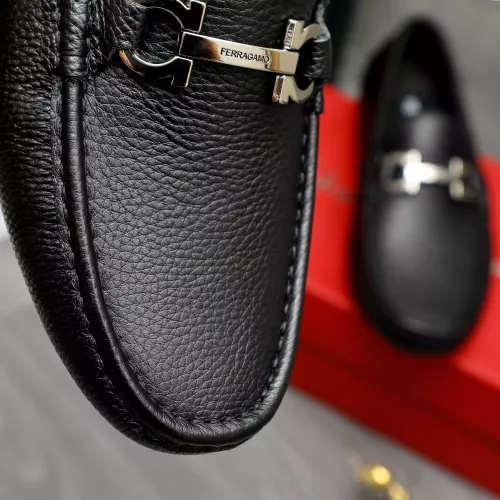 Replica Salvatore Ferragamo Leather Shoes For Men #1373659 $82.00 USD for Wholesale