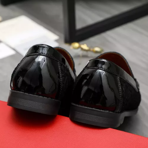 Replica Salvatore Ferragamo Leather Shoes For Men #1373662 $80.00 USD for Wholesale