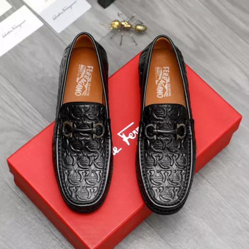 Wholesale Salvatore Ferragamo Leather Shoes For Men #1373663 $80.00 USD, Wholesale Quality Replica Salvatore Ferragamo Leather Shoes