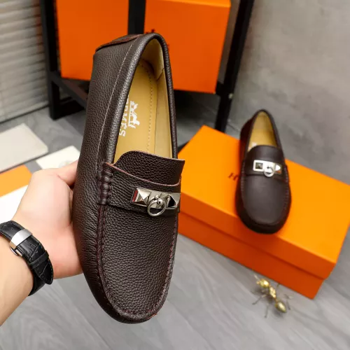 Replica Hermes Leather Shoes For Men #1373667 $82.00 USD for Wholesale