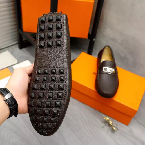 Replica Hermes Leather Shoes For Men #1373667 $82.00 USD for Wholesale