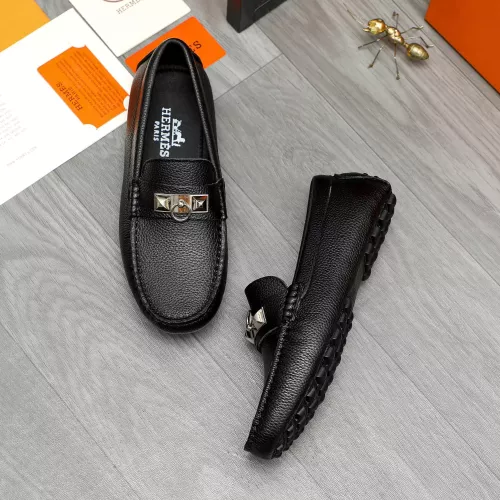 Replica Hermes Leather Shoes For Men #1373668 $82.00 USD for Wholesale