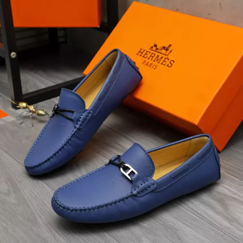 Wholesale Hermes Leather Shoes For Men #1373669 $82.00 USD, Wholesale Quality Replica Hermes Leather Shoes