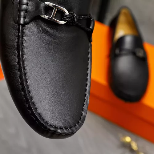 Replica Hermes Leather Shoes For Men #1373670 $82.00 USD for Wholesale