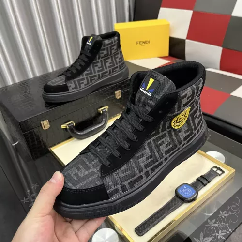 Wholesale Fendi High Tops Casual Shoes For Men #1373746 $82.00 USD, Wholesale Quality Replica Fendi High Tops Casual Shoes