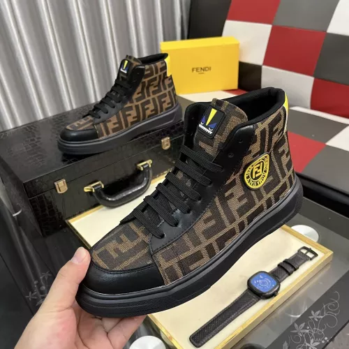 Wholesale Fendi High Tops Casual Shoes For Men #1373747 $82.00 USD, Wholesale Quality Replica Fendi High Tops Casual Shoes