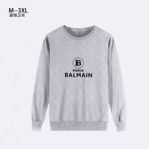 Wholesale Balmain Hoodies Long Sleeved For Men #1373898 $32.00 USD, Wholesale Quality Replica Balmain Hoodies