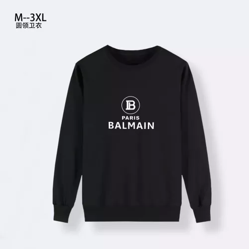 Wholesale Balmain Hoodies Long Sleeved For Men #1373899 $32.00 USD, Wholesale Quality Replica Balmain Hoodies