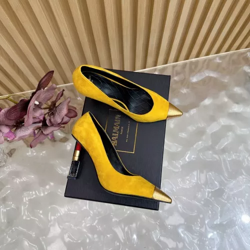 Replica Balmain High-Heeled Shoes For Women #1374035 $130.00 USD for Wholesale
