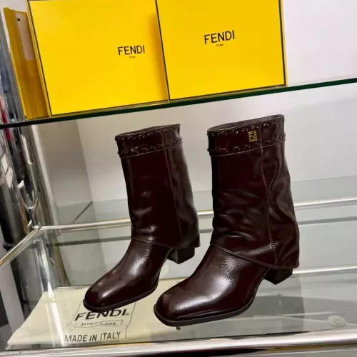 Replica Fendi Fashion Boots For Women #1374040 $145.00 USD for Wholesale