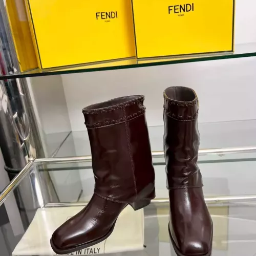 Replica Fendi Fashion Boots For Women #1374040 $145.00 USD for Wholesale
