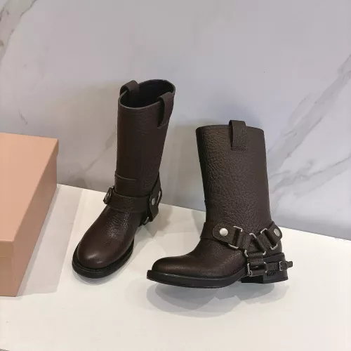 Wholesale MIU MIU Boots For Women #1374067 $145.00 USD, Wholesale Quality Replica MIU MIU Boots