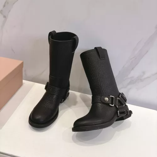 Wholesale MIU MIU Boots For Women #1374068 $145.00 USD, Wholesale Quality Replica MIU MIU Boots