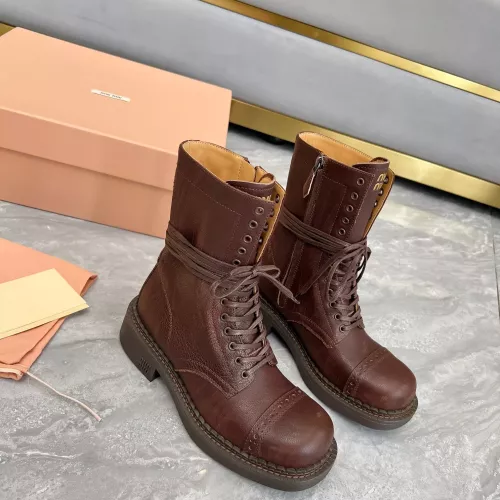 Wholesale MIU MIU Boots For Women #1374114 $122.00 USD, Wholesale Quality Replica MIU MIU Boots