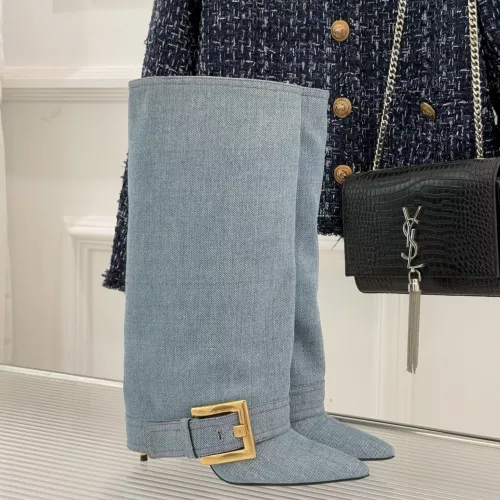 Replica Balmain Boots For Women #1374177 $155.00 USD for Wholesale