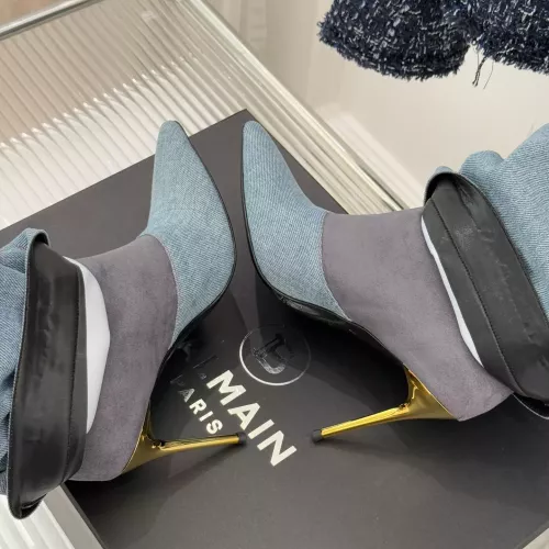Replica Balmain Boots For Women #1374177 $155.00 USD for Wholesale