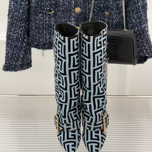 Replica Balmain Boots For Women #1374178 $155.00 USD for Wholesale